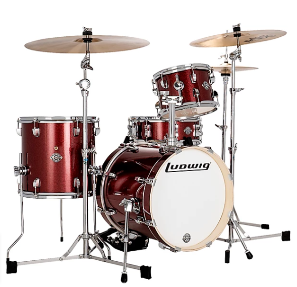 Ludwig Breakbeats by Questlove 4-Piece Shell Pack Red