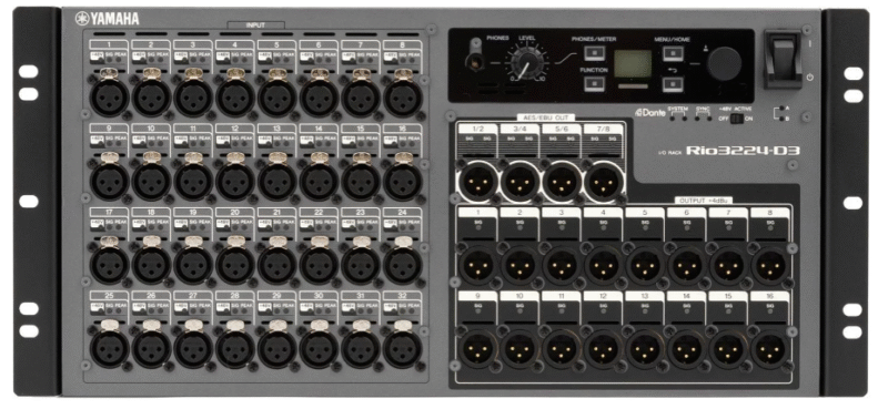 Yamaha Rio3224-D3 32-input/24-output Dante Stage Box
