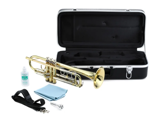 Eastman ETR221 Student Series Bb Trumpet - Clear Lacquer