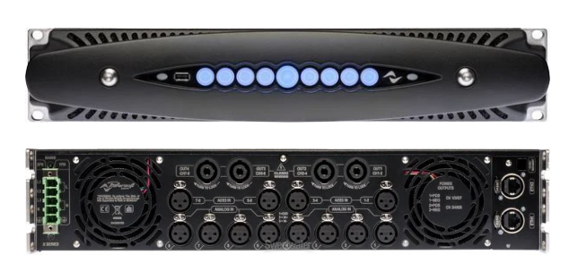 Powersoft X8 DSP+D 6,000-watt 8-channel Power Amplifier with Dante