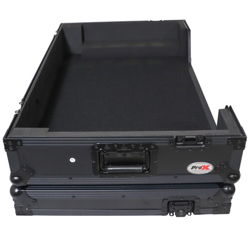 ProX Flight Case with 1 Rack Space and Wheels for AlphaTheta XDJ-AZ Controllers (All-Black)