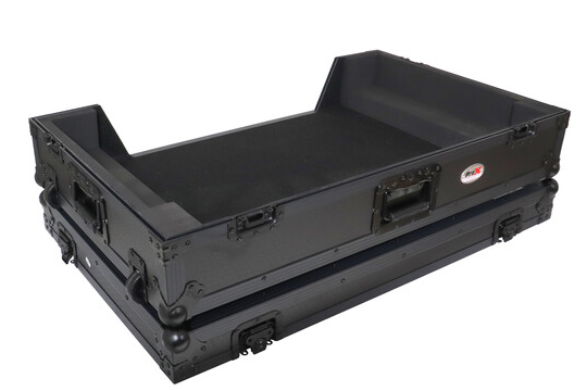 ProX Flight Case with 1 Rack Space and Wheels for AlphaTheta XDJ-AZ Controllers (All-Black)